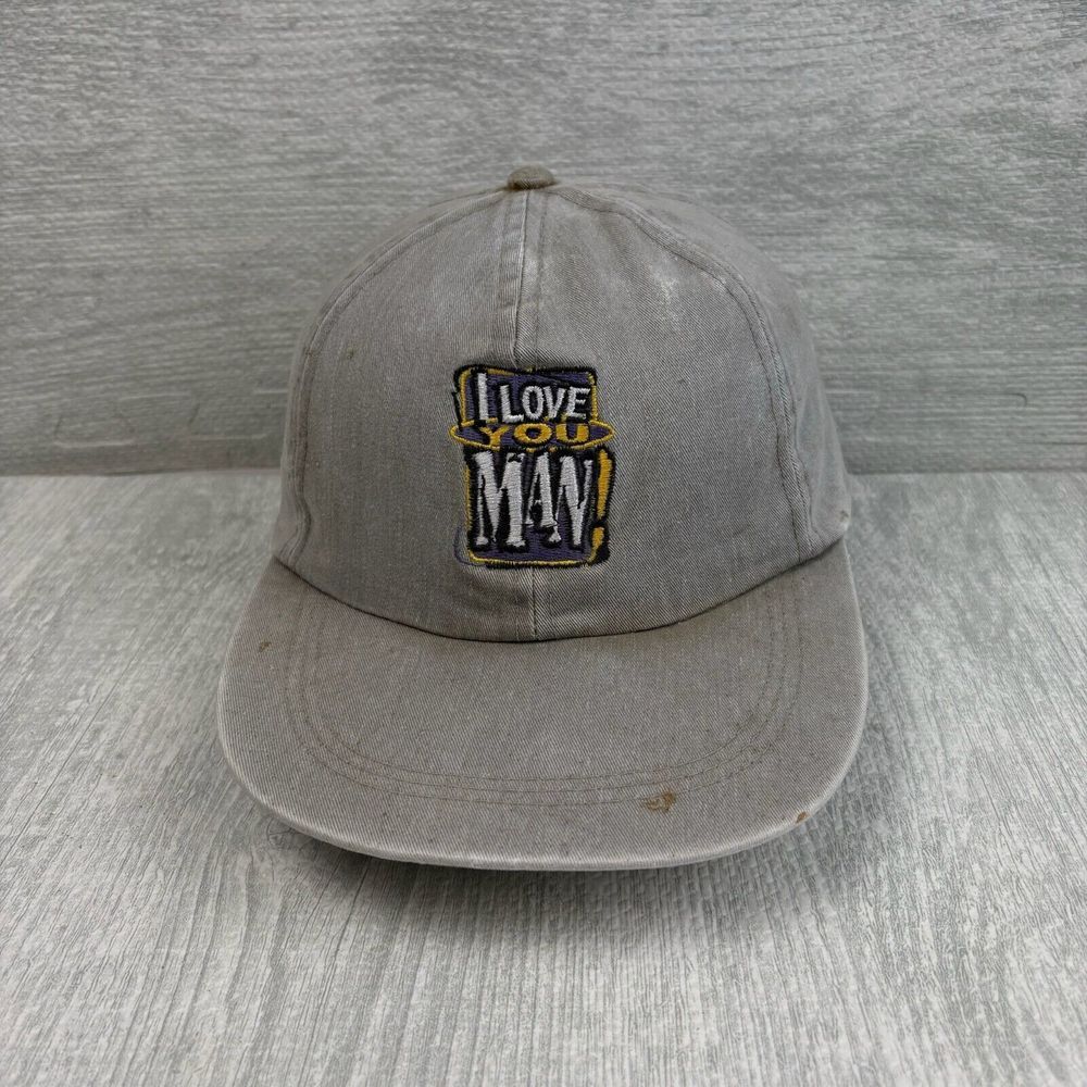 Vintage I Love You Man Hat‎ Cap Strap Back Gray Movie Promo Bud Light Leather